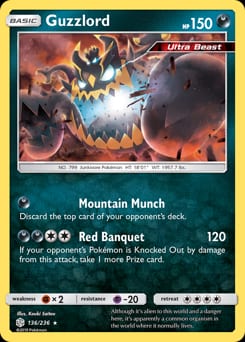 Cosmic Eclipse Guzzlord #136 card