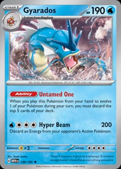 151 Gyarados #130 card