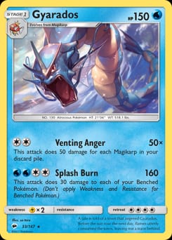 2017 Burning Shadows Gyarados #33 card