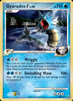 2009 Platinum Gyarados G #30 card
