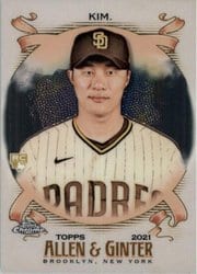 2021 Topps Allen & Ginter Chrome Base Set Ha-Seong Kim #176 card