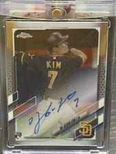 2021 Topps Chrome Rookie Autographs Ha-Seong Kim #RA-HK card