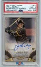 2021 Topps Tier One Break Out Autographs Ha-Seong Kim #BOA-HSK card