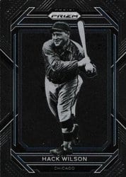 2023 Panini Prizm Base Set Hack Wilson #218 card