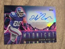 2024 Topps Midnight Horizon Signatures Hakeem Nicks #HZS-HN card