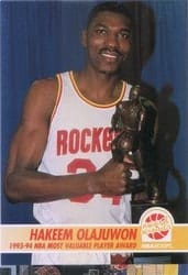 1994-95 Hoops Base Set Hakeem Olajuwon #260 card
