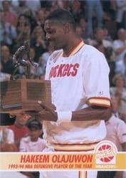 1994-95 Hoops Base Set Hakeem Olajuwon #261 card