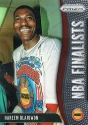 2019-20 Panini Prizm NBA Finalists Hakeem Olajuwon #10 card