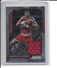 2020-21 Panini Prizm Sensational Swatches Hakeem Olajuwon #SSW-HAO card