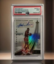 2023-24 Panini Select In Flight Signatures Hakeem Olajuwon #IFS-OLA card