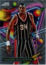 2023-24 Topps Chrome Cosmic Base Set Hakeem Olajuwon #47 card