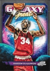 2023-24 Topps Chrome Cosmic Galaxy Greats Hakeem Olajuwon #GG-19 card