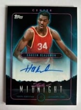 2023-24 Topps Midnight Stroke of Midnight Autographs Hakeem Olajuwon #SMA-HO card
