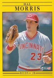 1991 Fleer Base Set Hal Morris #72 card