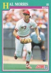 1991 Score Base Set Hal Morris #647 card