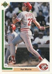 1991 Upper Deck Base Set Hal Morris #351 card