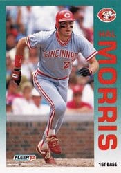 1992 Fleer Base Set Hal Morris #412 card