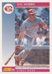 1992 Score Base Set Hal Morris #125 card