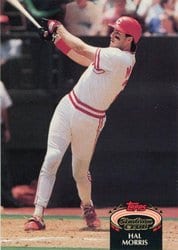 1992 Stadium Club Base Set Hal Morris #63 card