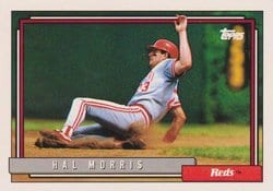 1992 Topps Base Set Hal Morris #773 card