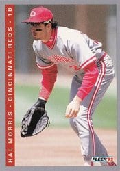 1993 Fleer Base Set Hal Morris #37 card