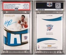 2018 Panini Immaculate Collection Premium Patch Autographs Hamidou Diallo #PPHDL card