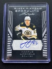 2025-26 Upper Deck Black Diamond Sparkling Scripts Hampus Lindholm #SS-HL card