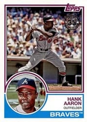 2018 Topps 1983 Topps Baseball 35th Anniversary Hank Aaron #83-2 card