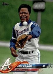 2018 Topps Base Set Hank Aaron #582 card