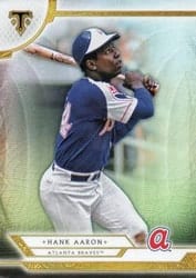 2018 Topps Triple Threads Base Set Hank Aaron #63 card