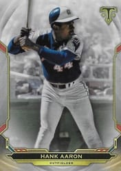 2019 Topps Triple Threads Base Set Hank Aaron #76 card