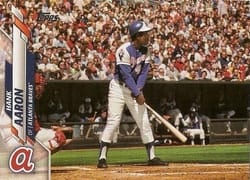2020 Topps Base Set Hank Aaron #156b card