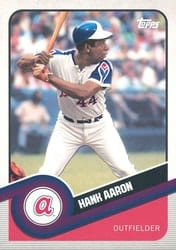 2020 Topps Brooklyn Collection Base Set Hank Aaron #12 card