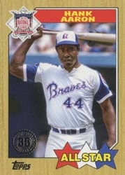 2022 Topps 1987 Topps Baseball All-Stars Hank Aaron #87AS-49 card