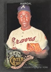2022 Topps Allen & Ginter X Base Set Hank Aaron #45 card