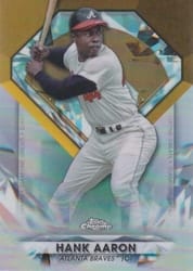 2022 Topps Chrome Update Diamond Greats Die-Cuts Hank Aaron #DGC-53 card