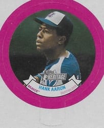 2022 Topps Heritage 1973 Candy Lids Hank Aaron #22 card