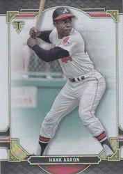 2022 Topps Triple Threads Base Set Hank Aaron #8 card