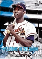 2022 Topps Welcome to the Show Hank Aaron #WTTS-13 card