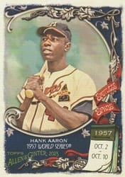2023 Topps Allen & Ginter Spotless Spans Hank Aaron #SS-48 card