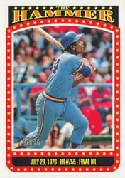 2023 Topps Heritage The Hammer Hank Aaron #TH-10 card