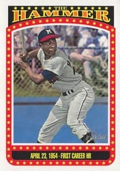 2023 Topps Heritage The Hammer Hank Aaron #TH-2 card