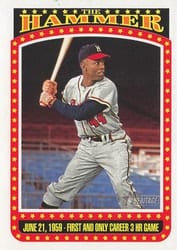 2023 Topps Heritage The Hammer Hank Aaron #TH-5 card