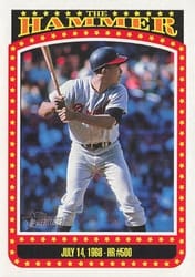 2023 Topps Heritage The Hammer Hank Aaron #TH-6 card