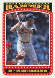 2023 Topps Heritage The Hammer Hank Aaron #TH-7 card