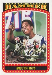 2023 Topps Heritage The Hammer Hank Aaron #TH-9 card