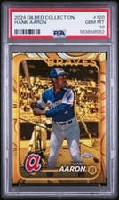 2024 Topps Gilded Collection Base Set Hank Aaron #120 card
