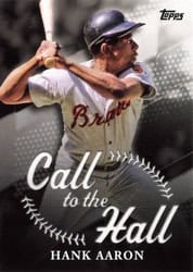 2025 Topps Call to the Hall Hank Aaron #CTH-4 card