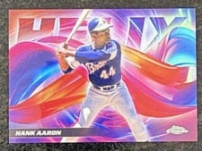 2025 Topps Chrome Helix Hank Aaron #HX-14 card