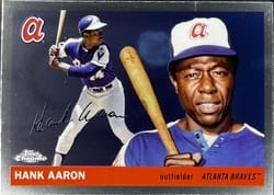 2025 Topps Chrome Platinum Base Set Hank Aaron #304 card